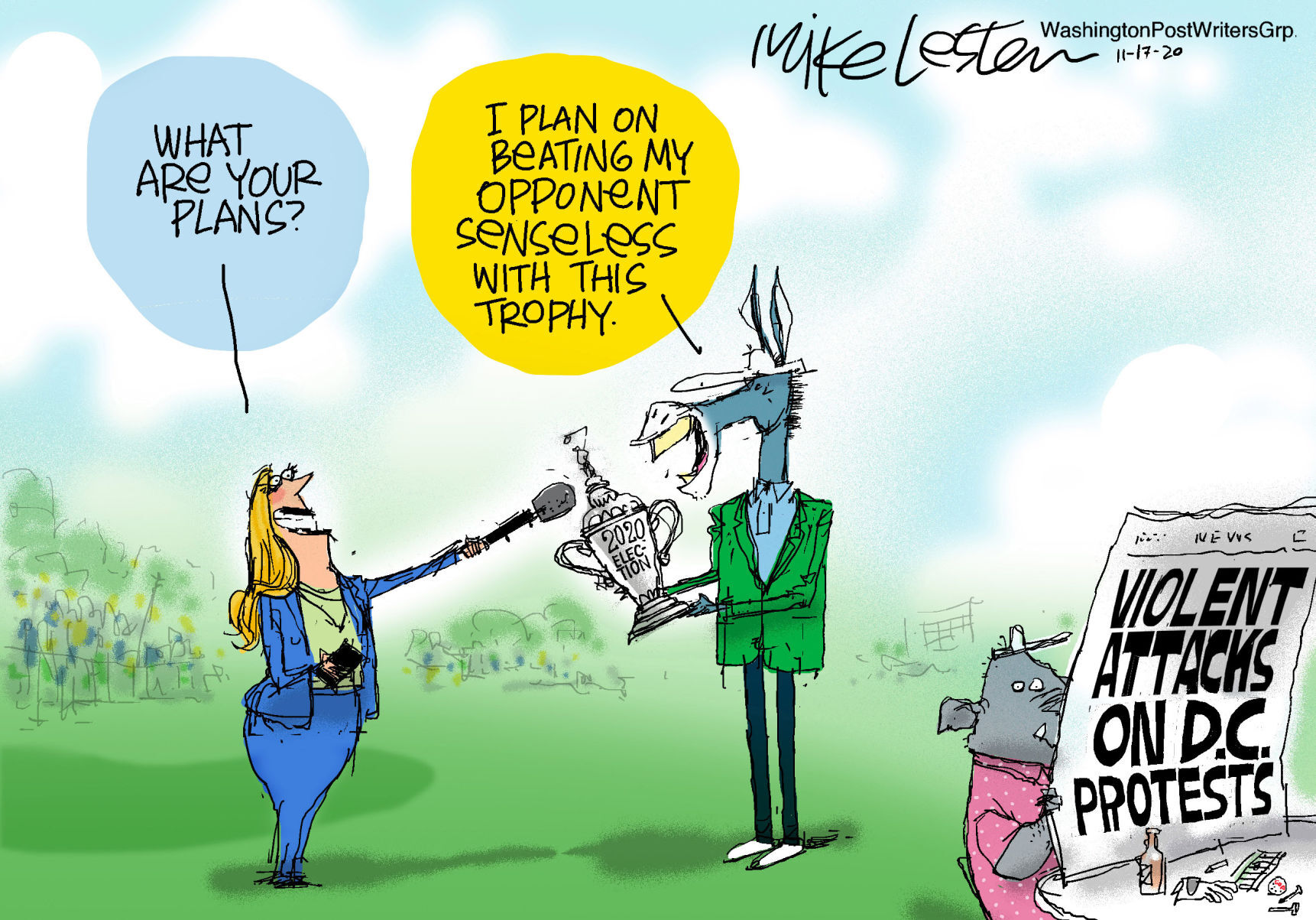 Mike Lester cartoon